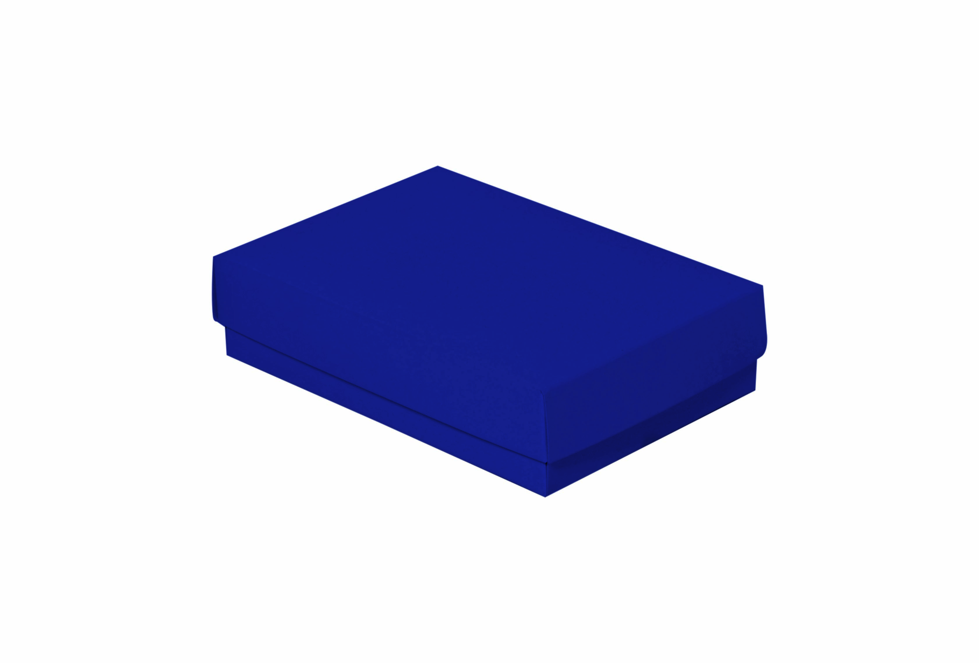 Caja para bombones x  kg tapa y base color lisas en cartulina con brillo exterior