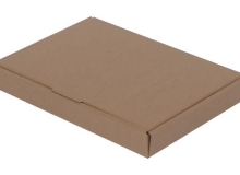 Caja tipo carpeta A- 4 en microcorrugado kraft . Usos: archivo, cuadros, regalos, prendas, fotos, varios.