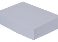 Caja para alfajores tapa incorporada lisas en cartulina sin brillo