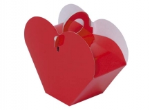 Caja corazn en cartulina color lisas con brillo exterior. Usos: regalera, cumpleaos, golosinas, otros.